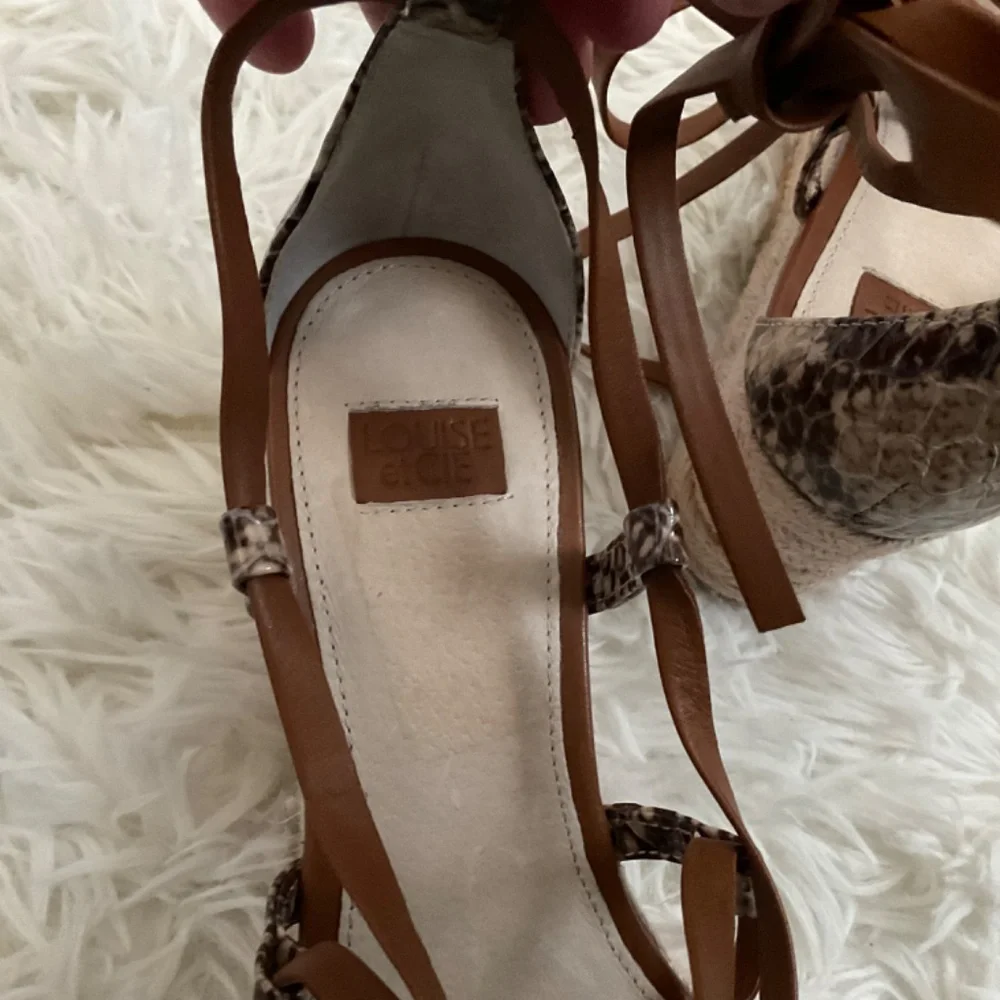 Louise Et Cie Renz‎ Leather Espadrille Platform Sandals - Size 7.5
